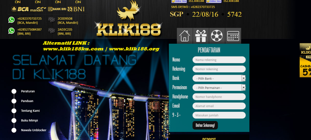 CARA DAFTAR KLIK188