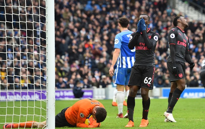 Arsenal Telan Kekalahan 2-1 di Kandang Brighton & Hove Albion